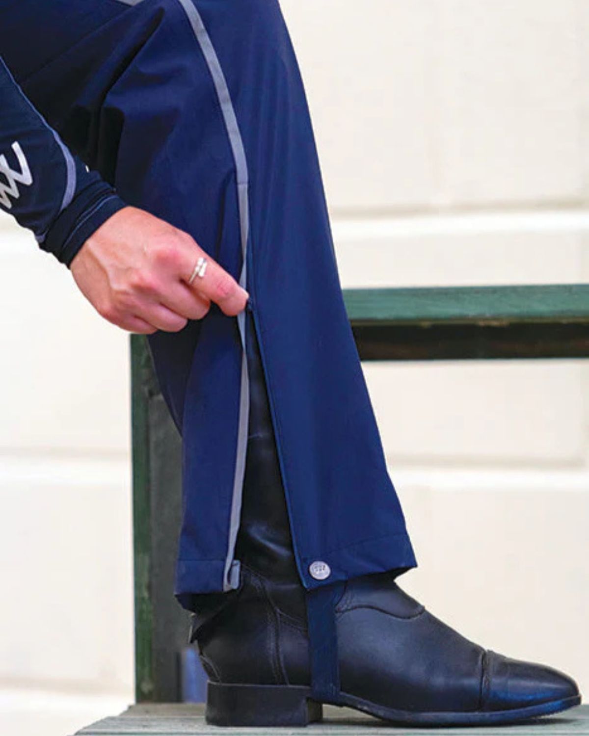 Woof Wear All Season Navy Waterproof Riding Trousers for Equestrian Riders - Equiflair
