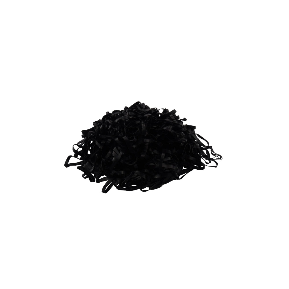 Black Silicone Plaiting Bands for Horse Mane & Tail Braiding | Durable Rubber Bands