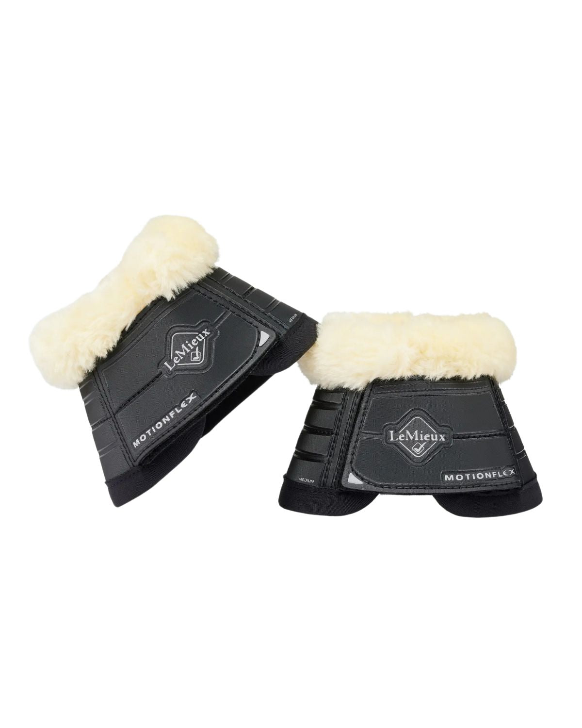 LeMieux Motionflex Over Reach Boot with Fleece Edge Black/Natural