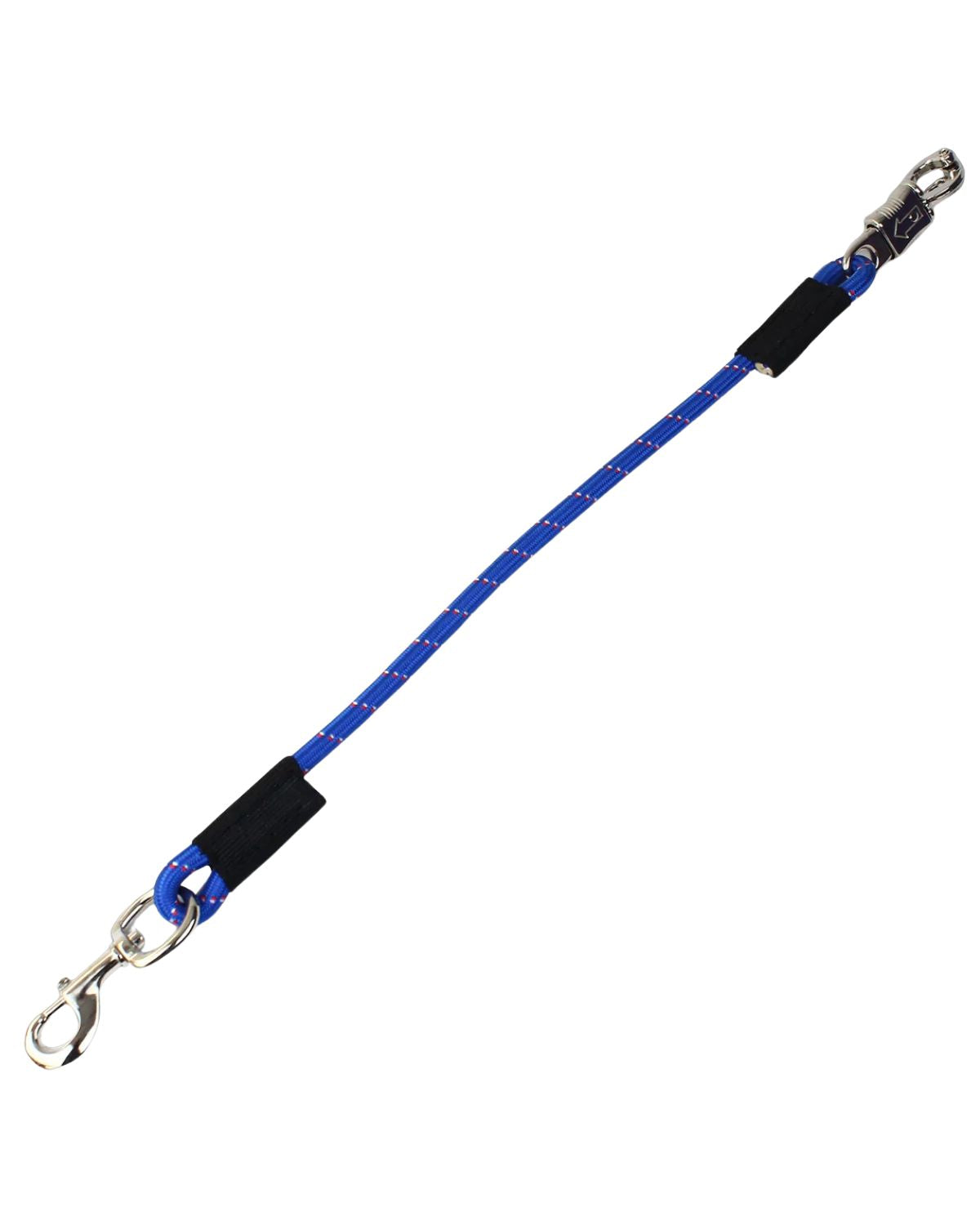 KM ELITE Royal Blue Bungee Tie: Horse trailer tie with quick release panic snap. Safety and convenience combined.