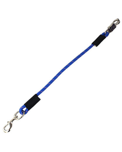 KM ELITE Royal Blue Bungee Tie: Horse trailer tie with quick release panic snap. Safety and convenience combined.