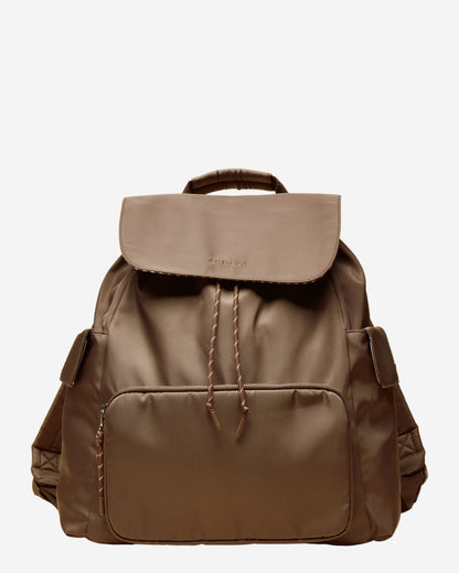 Joules Cambeck Mocha Rucksack, Women's Backpack with Pockets, Stylish Travel Bag, Mocha Brown Back Pack