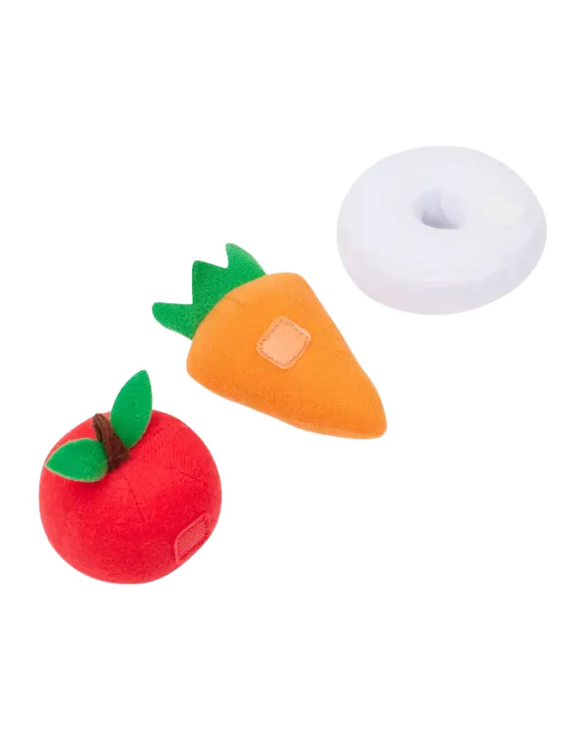 LEMIEUX Toy Pony Treats: Carrot, Apple, & Mint! Plush Food for Toy Horses - Pretend Play