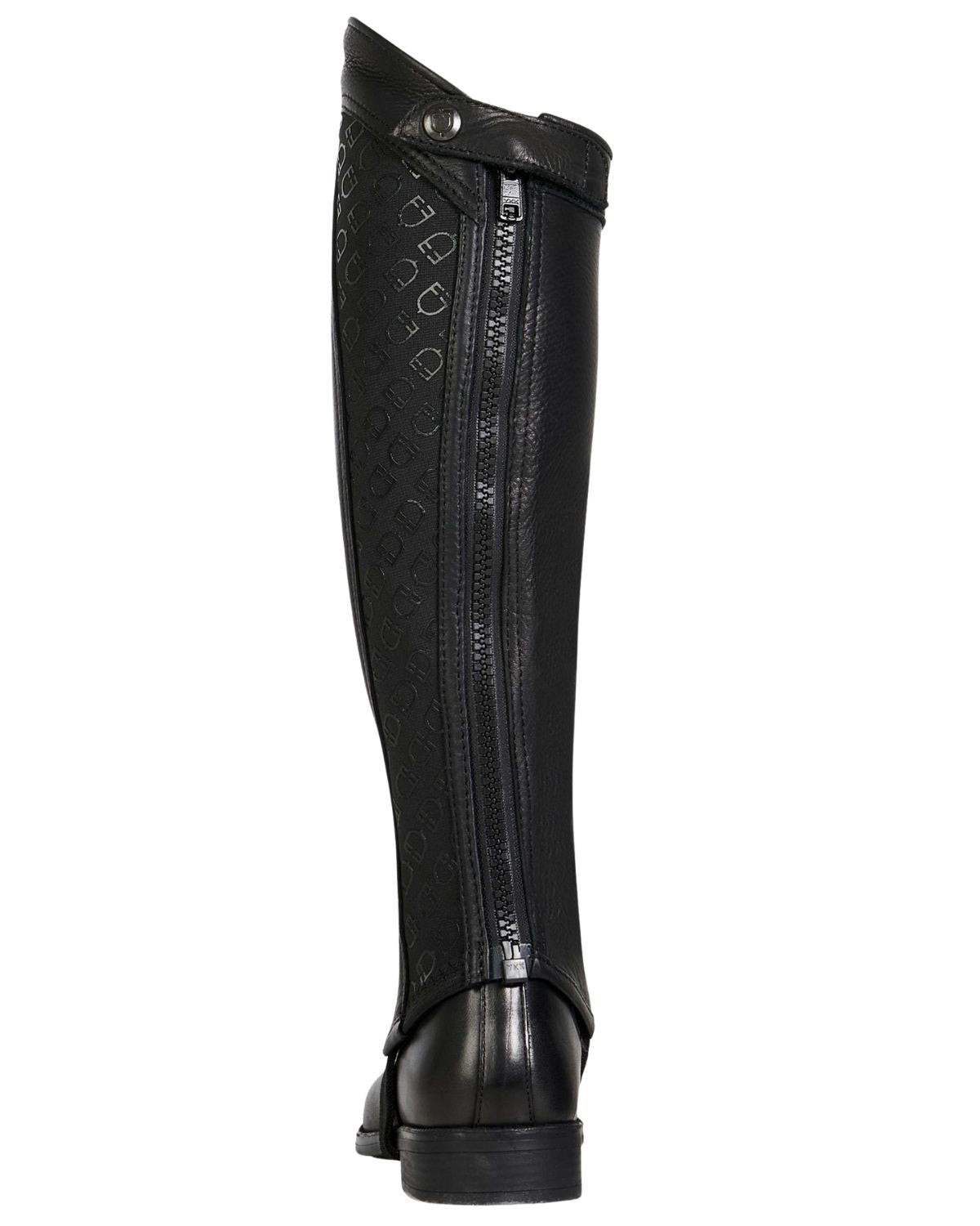 Equestro Unisex Gaiters Elastic Band With Logos Black