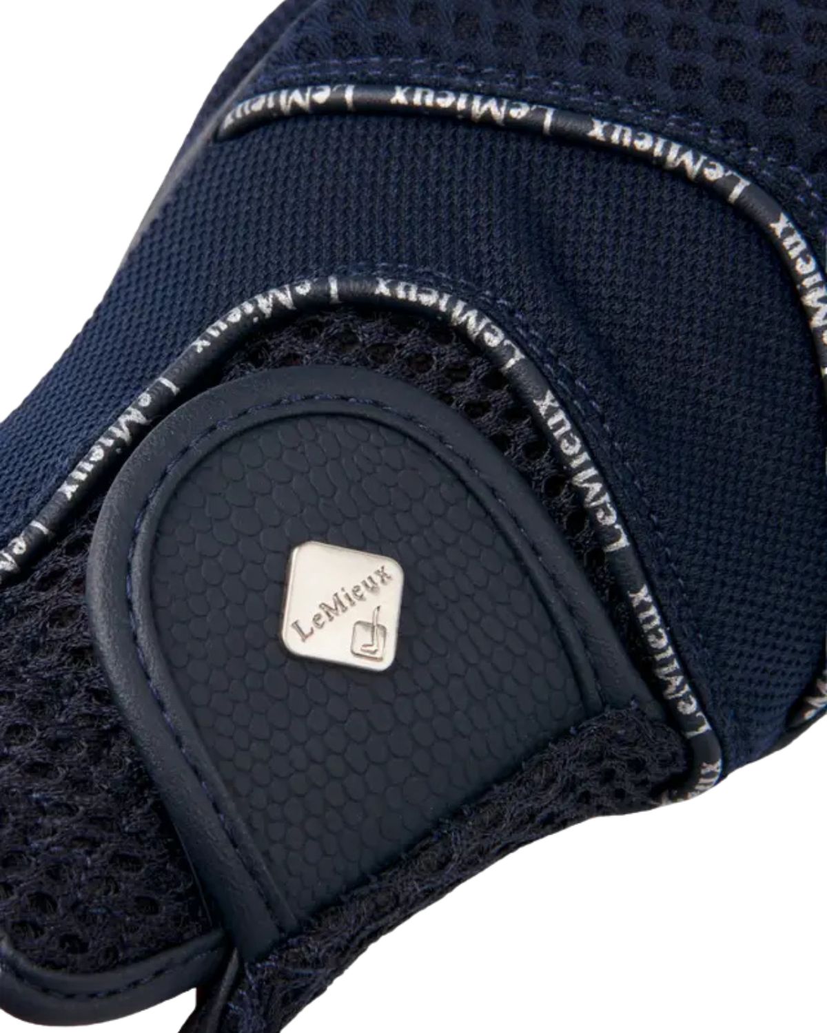 LeMieux 3D Mesh Riding Gloves Navy - Equestrian Gloves with Breathable Mesh & Touchscreen Compatibility
