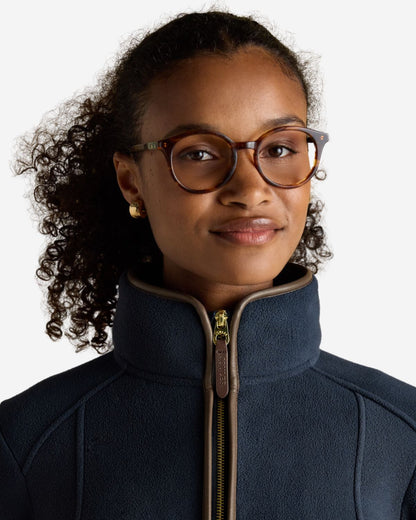 Joules Heritage Navy Regular Zip Through Fleece