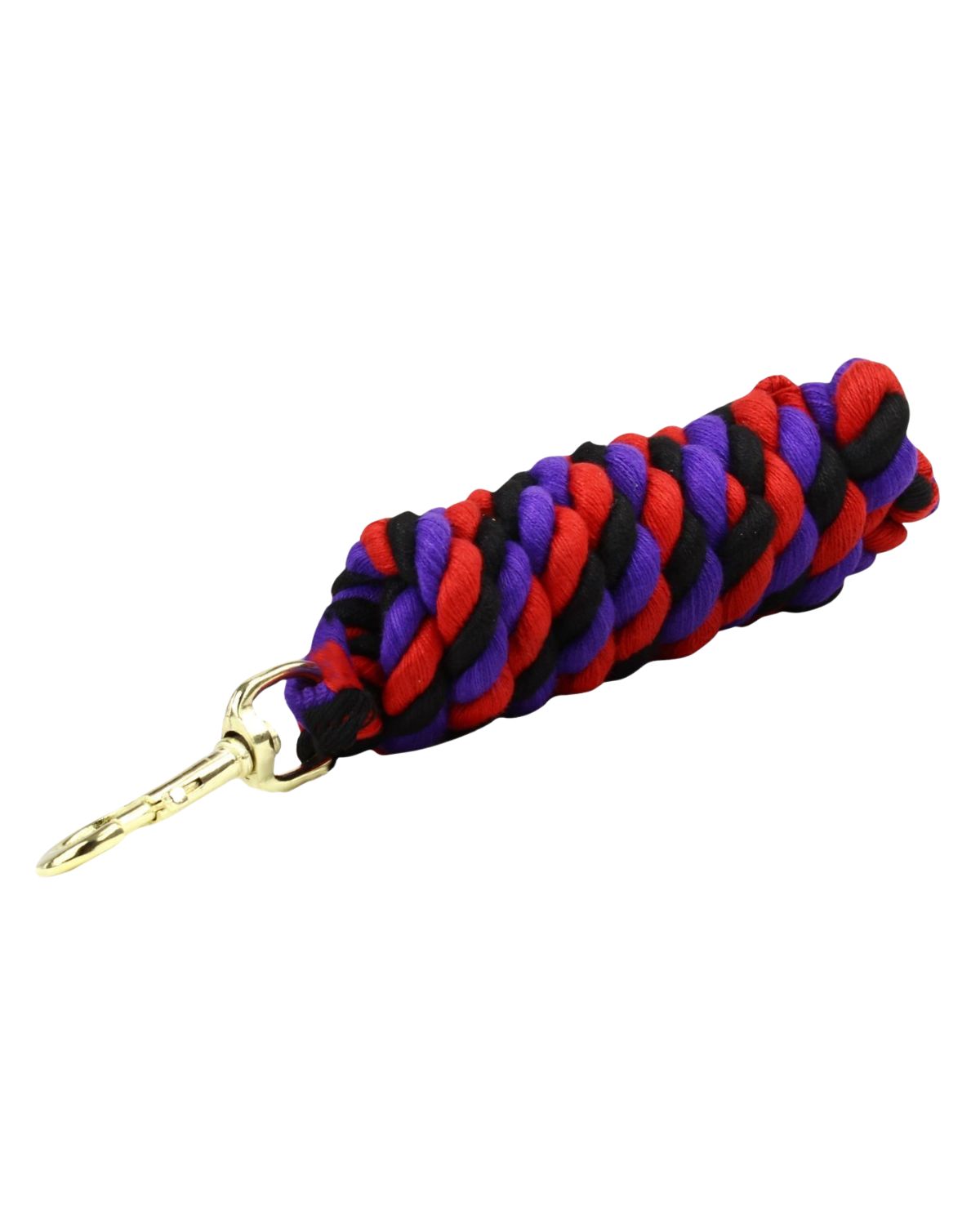 KM Elite Superfine Cotton Lead Rope Black/Purple/Red