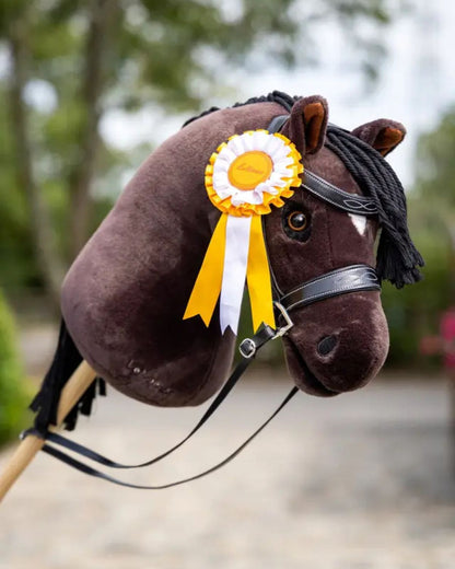 LeMieux Hobby Horse with Rosette: Award-winning toy horse with bridle and prize rosette. Equestrian fun for kids!