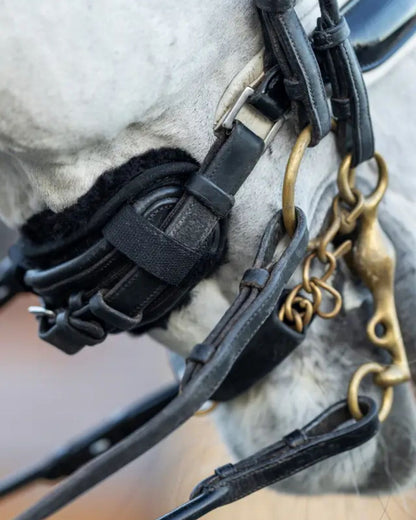 LEMIEUX SIMUWOOL Black Chin/Noseband Guard: Soft Comfort for Horses | Equiflair