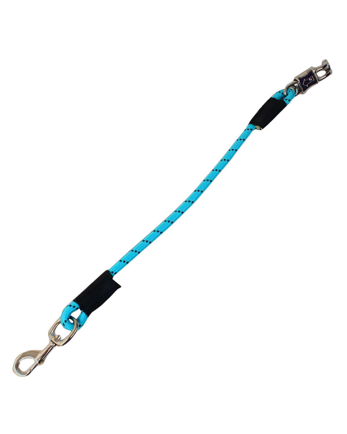 KM ELITE Bungee Tie Pastel Blue - Trailer Tie with Quick-Release Panic Snap - Equiflair