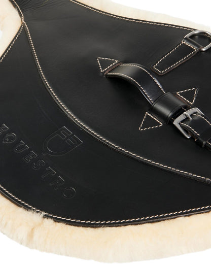 Equestro Jumping Girth With Belly Guard For English Saddle Black