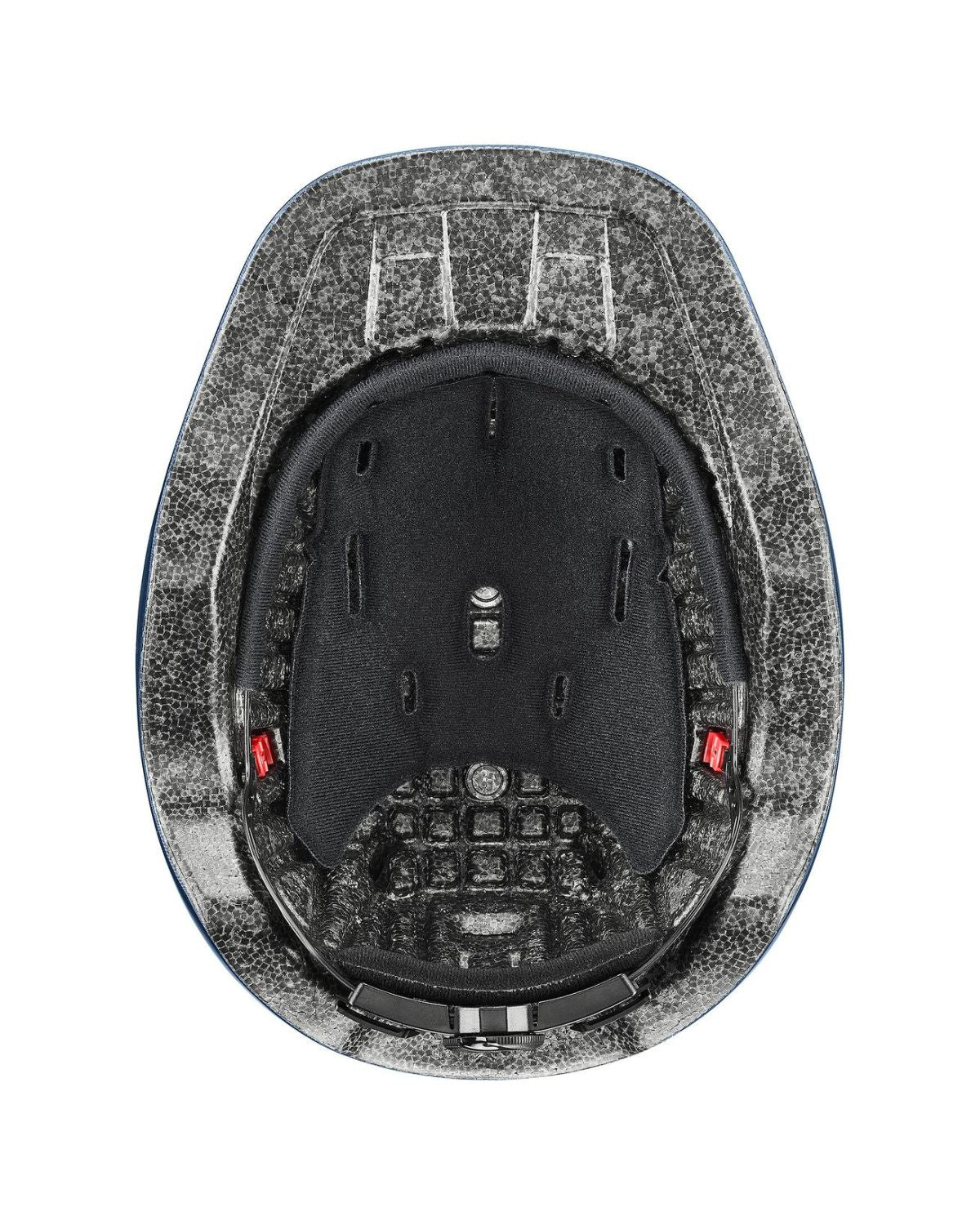 UVEX KIDDOX Junior Riding Helmet - Navy | Equiflair - Interior view. Adjustable Size, Inmould Tech, Ventilation. Shop now!
