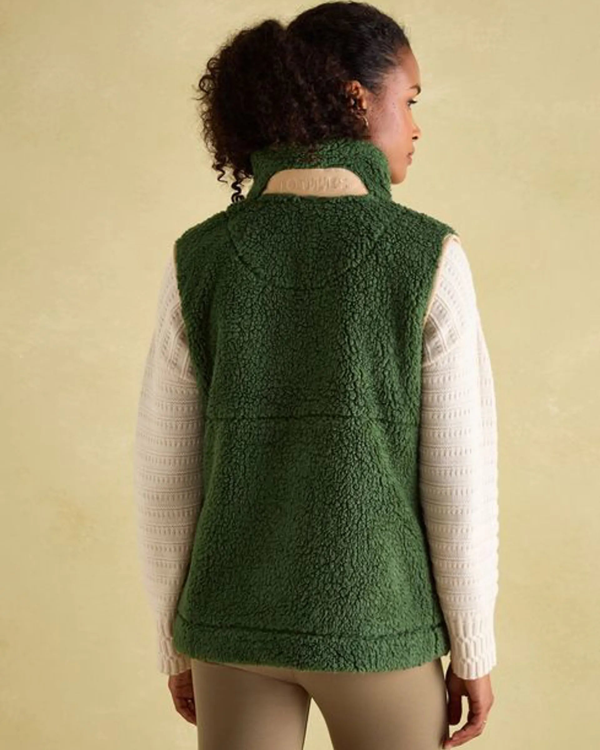 Joules Mallory Green Fleece Gilet - Warm & Stylish Sleeveless Vest - Perfect for Outdoor Activities & Layering