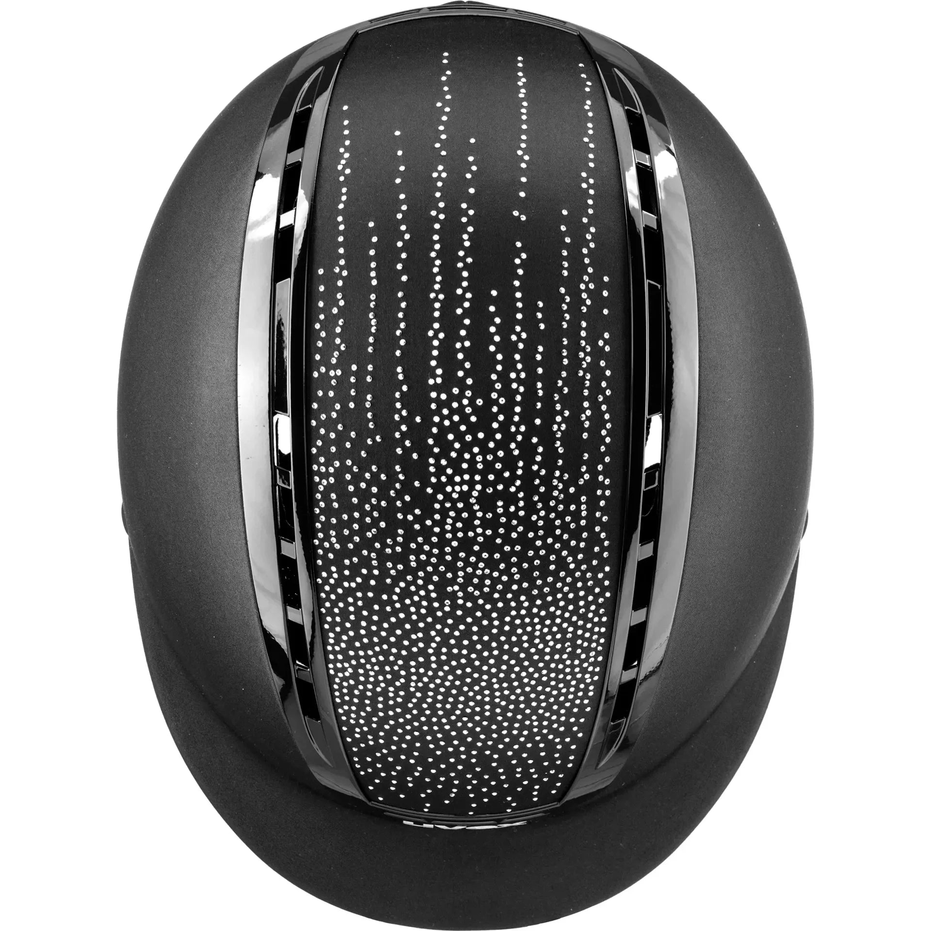 UVEX Suxxeed Flash Riding Helmet - Black Crystal, Swarovski Equestrian Helmet