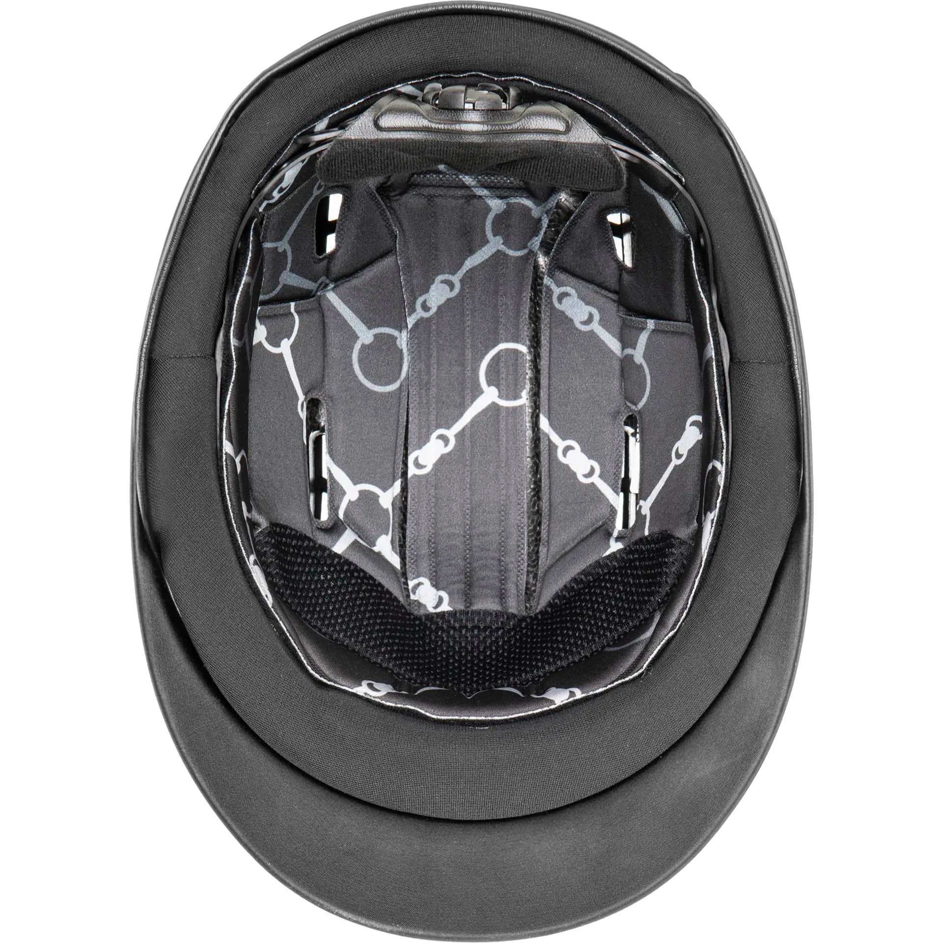 Uvex Suxxeed Flash Riding Helmet - Black Interior View | Equestrian Safety Gear