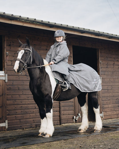 EQUIDRY Waterproof Exercise Sheet Thick Grey/Pale pink
