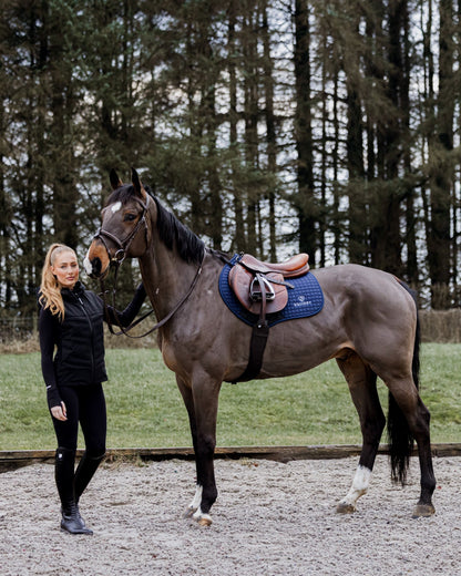 Equidry Tamar Lightweight Gilet for women in black, perfect for riding and equestrian activities.