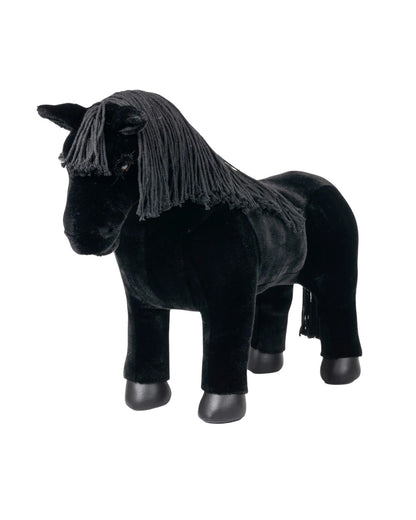 Lemieux Toy Pony Skye - Black Plush Dressage Horse with Plaitable Mane & Tail - Equiflair