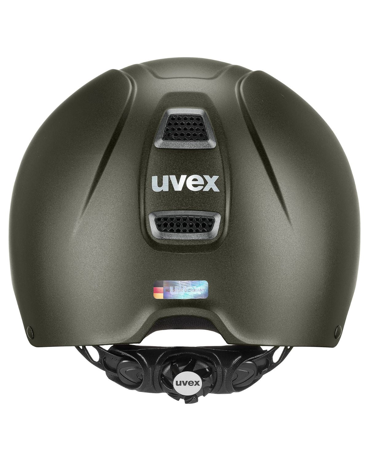 UVEX PERFEXXION III Riding Helmet - Olive Matt. Hybrid Equestrian Helmet from Equiflair. Safety Gear