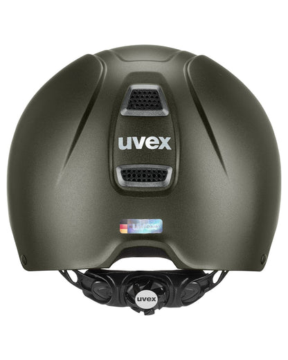 UVEX PERFEXXION III Riding Helmet - Olive Matt. Hybrid Equestrian Helmet from Equiflair. Safety Gear