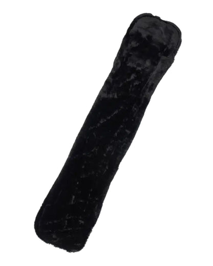 LeMieux Simuwool Dressage Girth Cover - Black. Luxurious, breathable, faux lambswool girth cover from Equiflair.