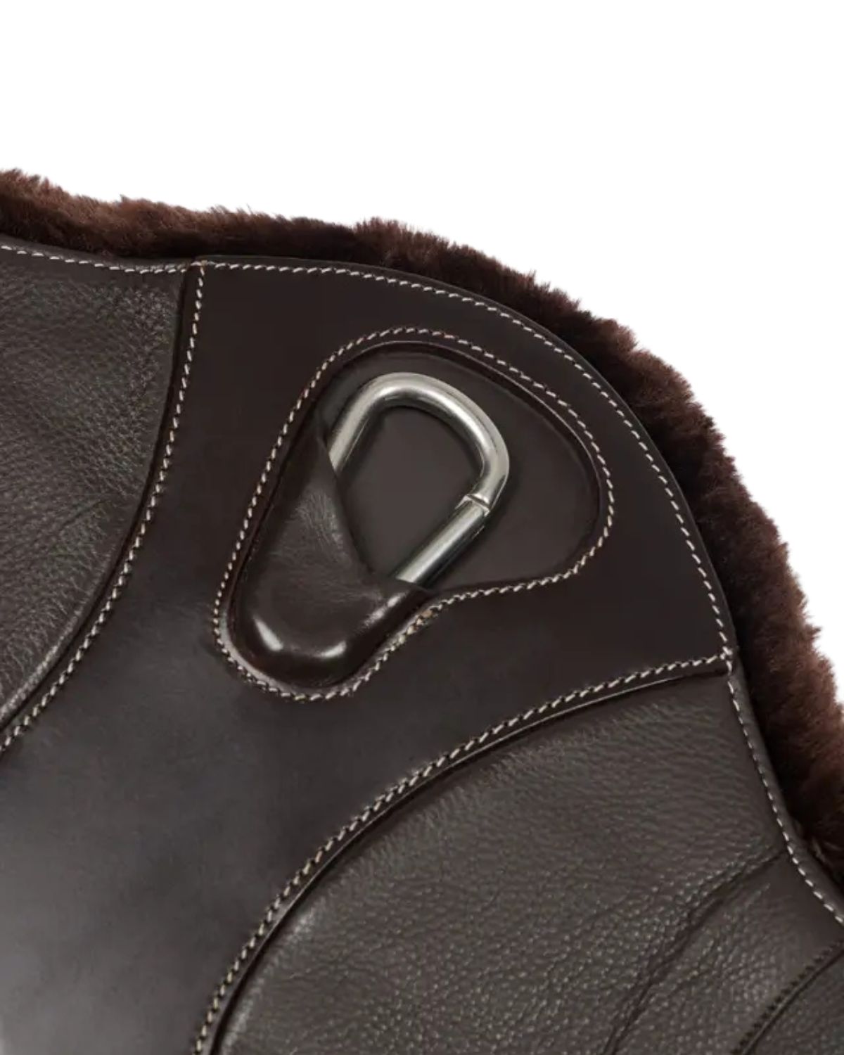 LeMieux Arika Simuwool Contoured Long Stud Girth Brown