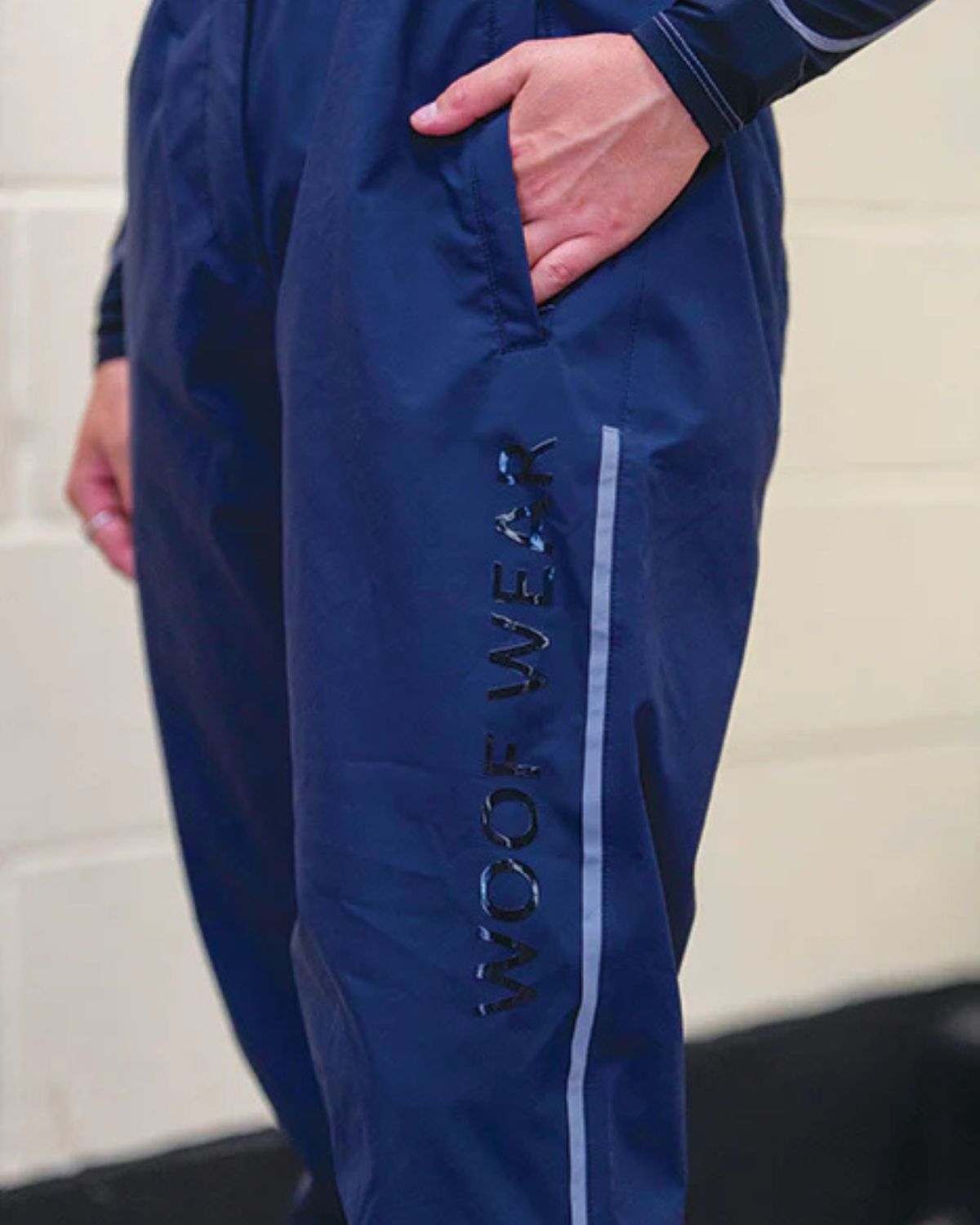 WOOF WEAR All Season Waterproof Riding Trousers in Navy - Equestrian Apparel