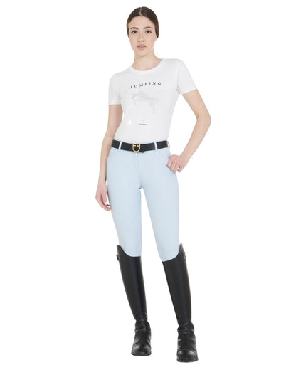 Equestro Women'S Latest Generation Summer Breeches Light Blue | Equiflair