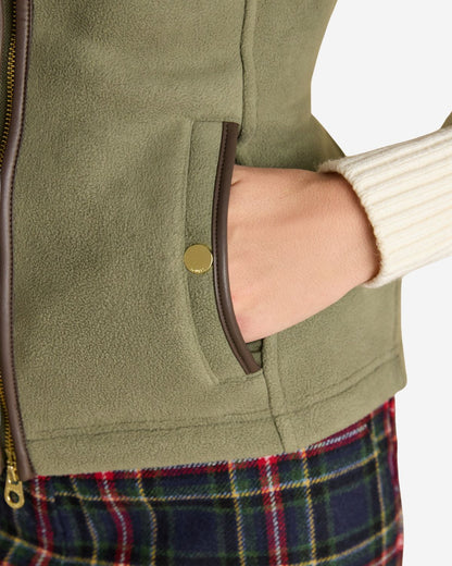 Joules Heritage Light Green Regular Fleece Gilet