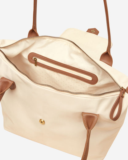 Joules Edie Cream Tote Shoulder Bag