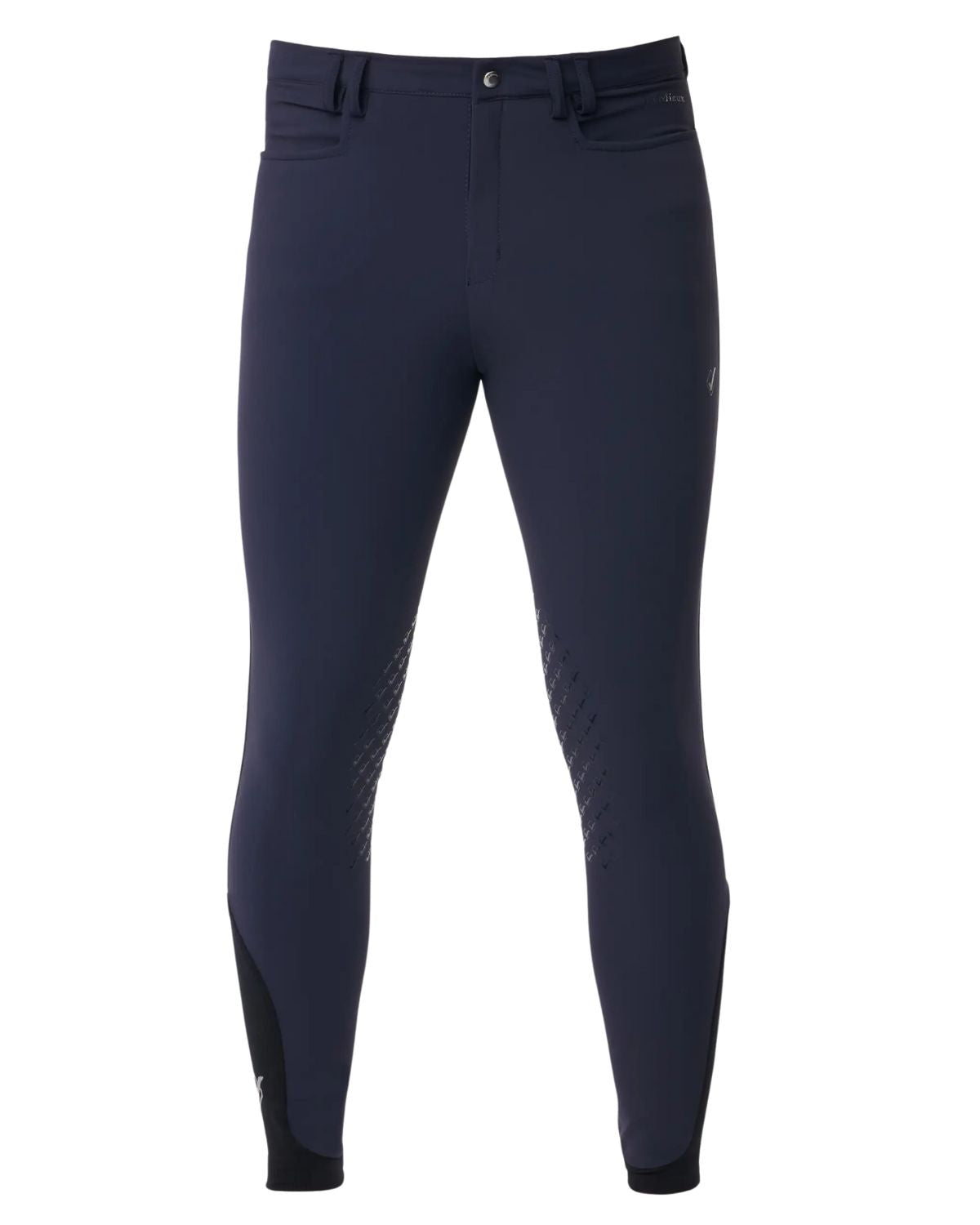 LeMieux Men's Monsieur Breeches Navy: Comfortable Riding Breeches with Silicone Knee Grip