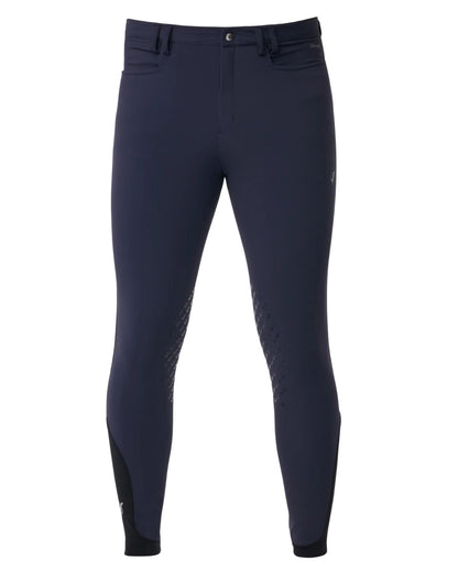 LeMieux Men's Monsieur Breeches Navy: Comfortable Riding Breeches with Silicone Knee Grip