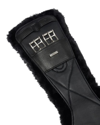 LeMieux Arika Simuwool Contoured Dressage Girth Black