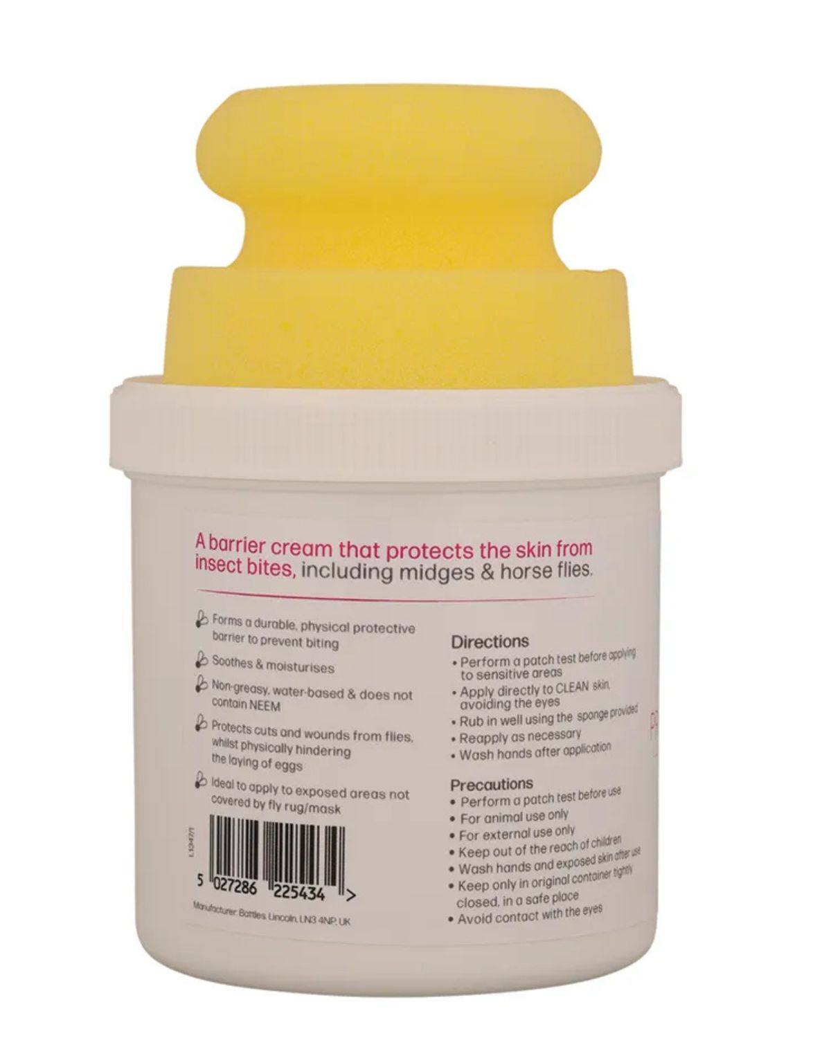 HyHEALTH STOP THAT ITCH! Protective Barrier Cream with Circular Sponge by Hy Equestrian