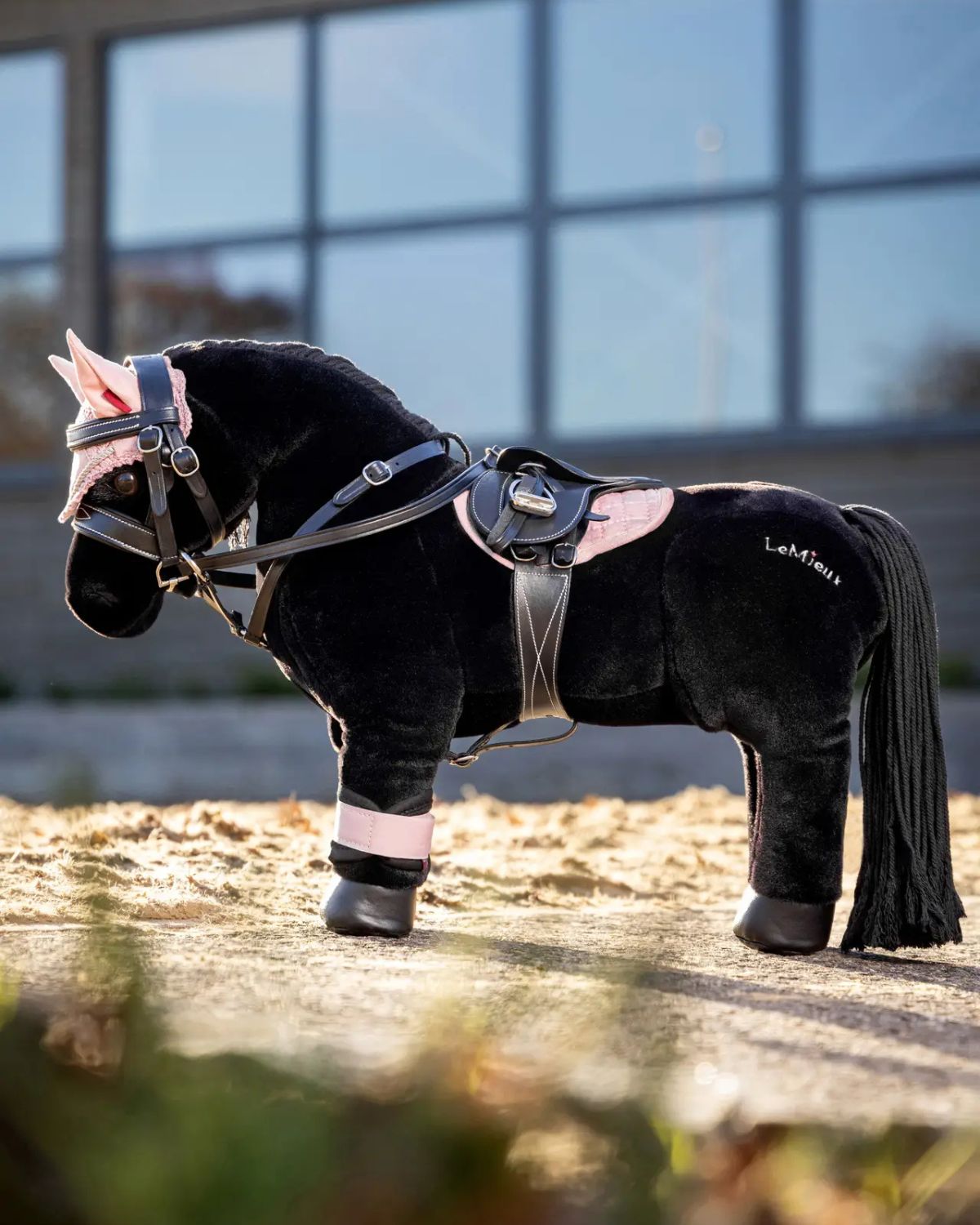 LEMIEUX Toy Pony Martingale Black - Replica Tack for Toy Horses | Equiflair