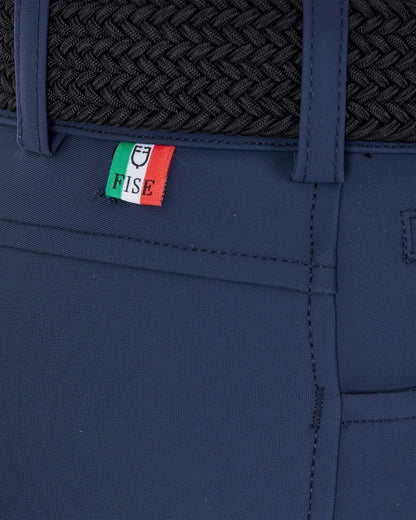 Equestro Women's Knee Grip Breeches Equestro X Fise Navy Blazer