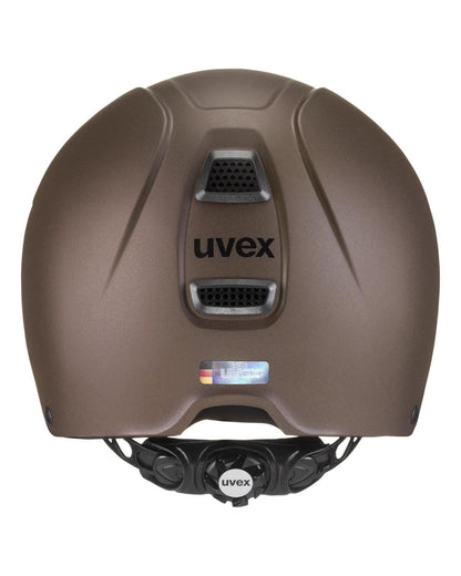 UVEX PERFEXXION III Riding Helmet - Brown Matt - German Made Equestrian Helmet