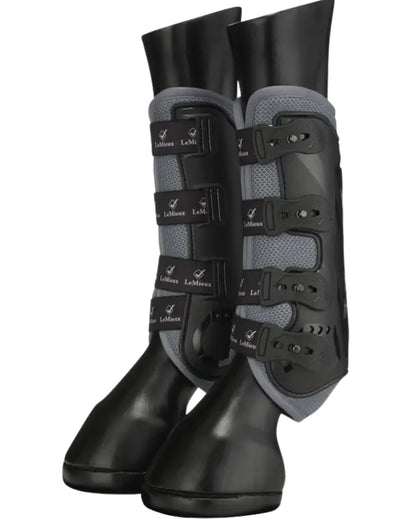 LEMIEUX Ultra Mesh Snug Boots Front Grey - Horse Equine Protective Legwear - Equiflair