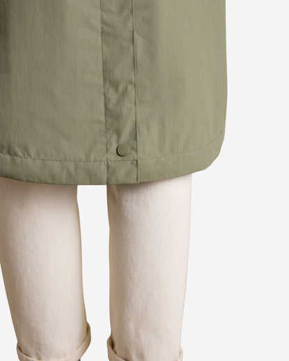 Joules Hensley Khaki Green Longline Waterproof Coat with Packable Hood