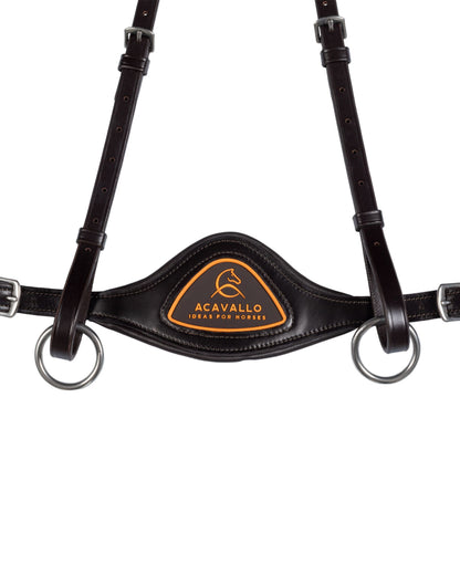 Acavallo Anatomical 5-Point Breastplate Dark Brown