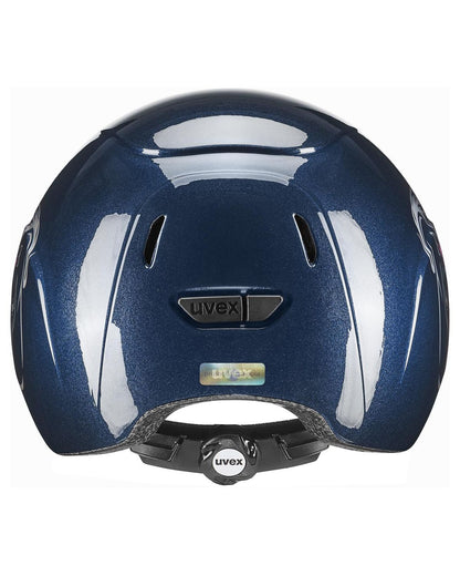 UVEX Kiddox Flower Junior Helmet - Navy Shiny: Safe & Stylish Kids Helmet - Adjustable Size for Growing Children
