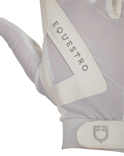 Equestro Gloves In Technical Fabric White
