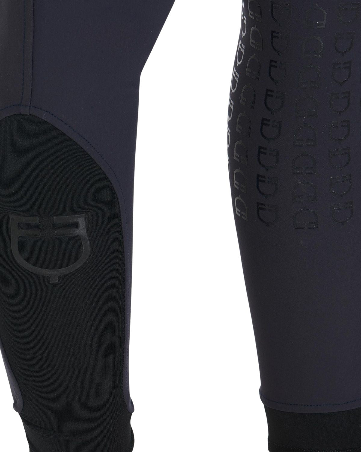 Equestro Women's Full Grip Slim Fit Breeches Navy