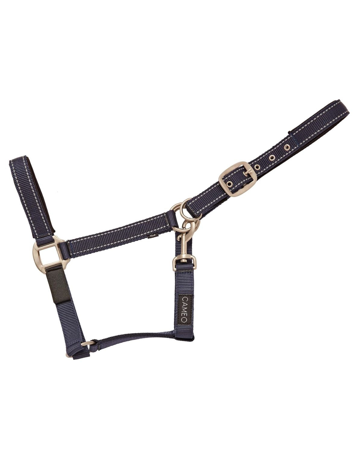 CAMEO Safety Headcollar Navy Reflective | Horse Halter Breakaway | Equestrian Safety Equipment