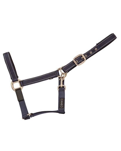 CAMEO Safety Headcollar Navy Reflective | Horse Halter Breakaway | Equestrian Safety Equipment
