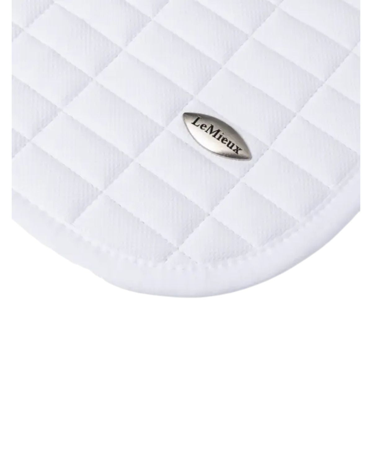 LeMieux Self-Cool Close Contact Square Arctic White Saddle Pad - Equestrian Horse Riding Equipment