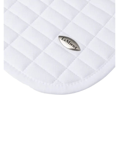 LeMieux Self-Cool Close Contact Square Arctic White Saddle Pad - Equestrian Horse Riding Equipment