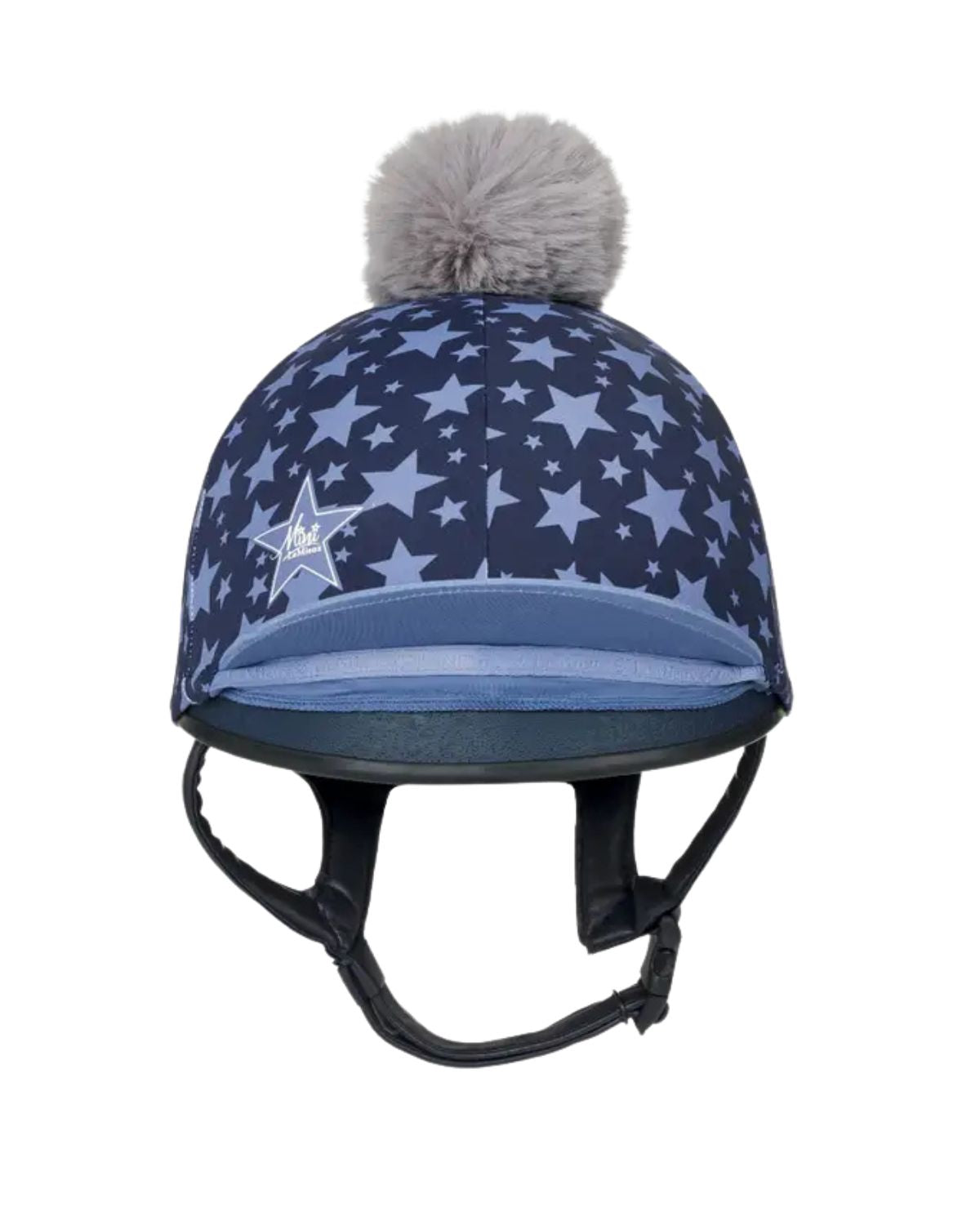 LeMieux Mini Indigo Star Riding Helmet Silk for Kids with Pom Pom - Children's equestrian gear