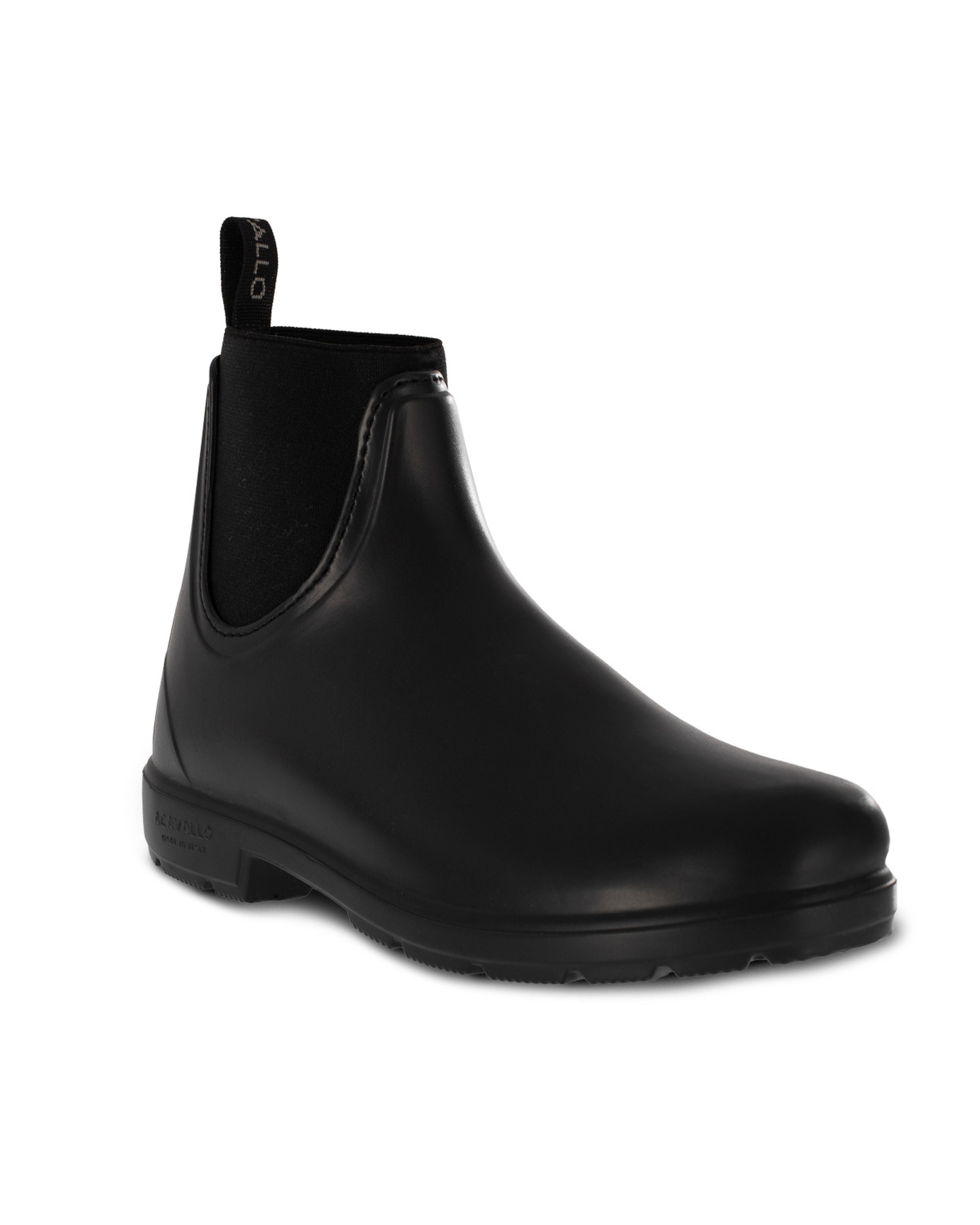 Acavallo Piuma Rubber Jodhpur Boots Black