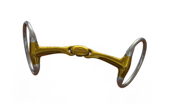 Neue Schule Turtle Top Flex Eggbutt Snaffle Bit - Horse Bit for Sensitive Mouths